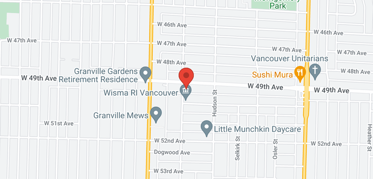 map of 1392 W 49TH AVENUE